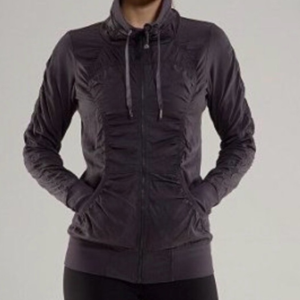 lululemon athletica Women's Reversible Black Gray Jacket Size 6